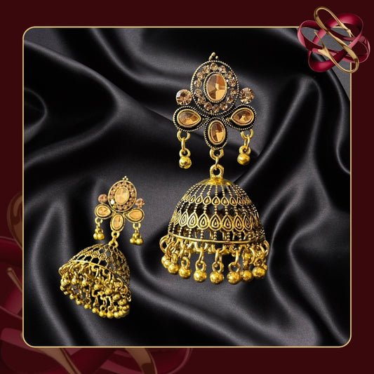 Golden Grace Jhumkas