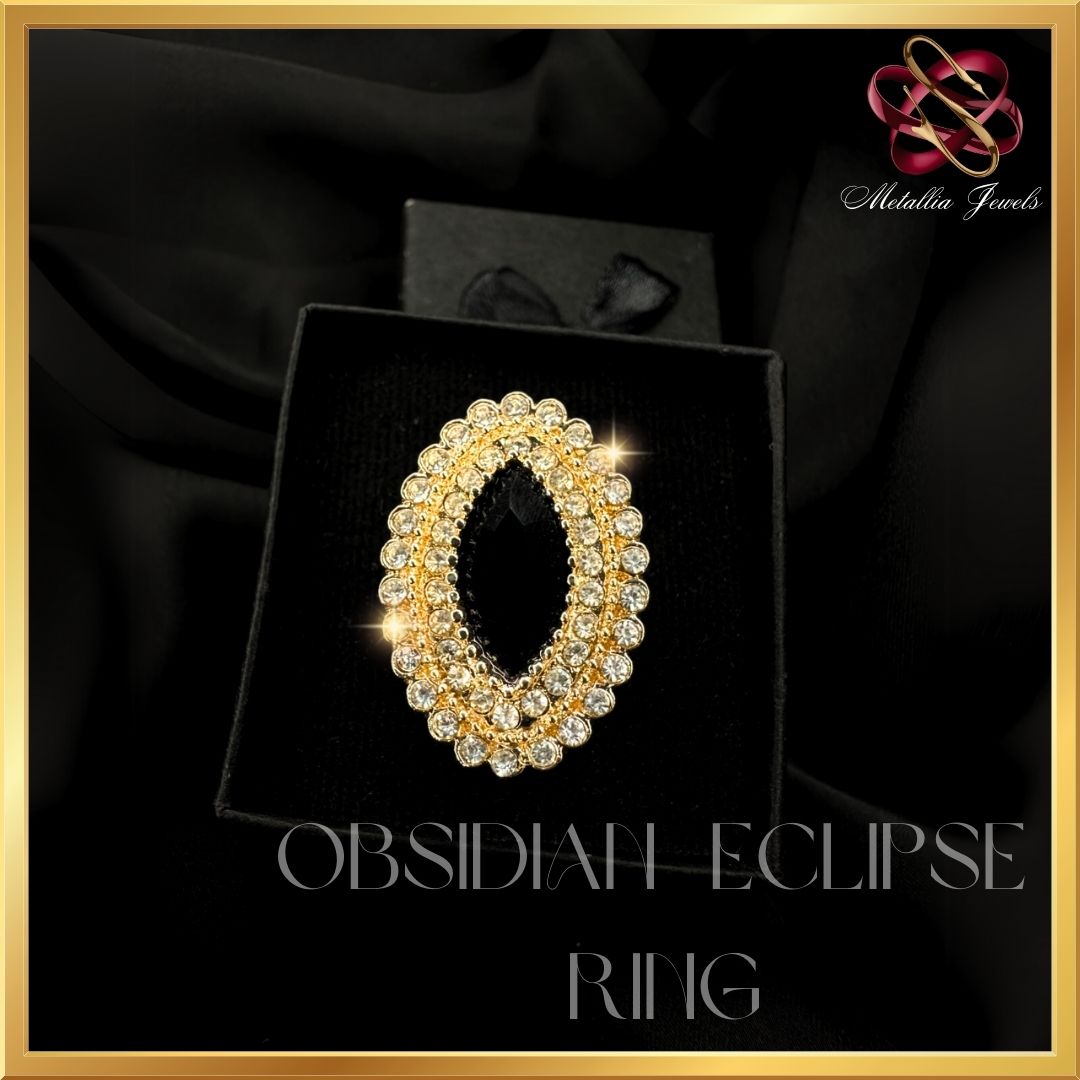 Obsidian Eclipse Ring