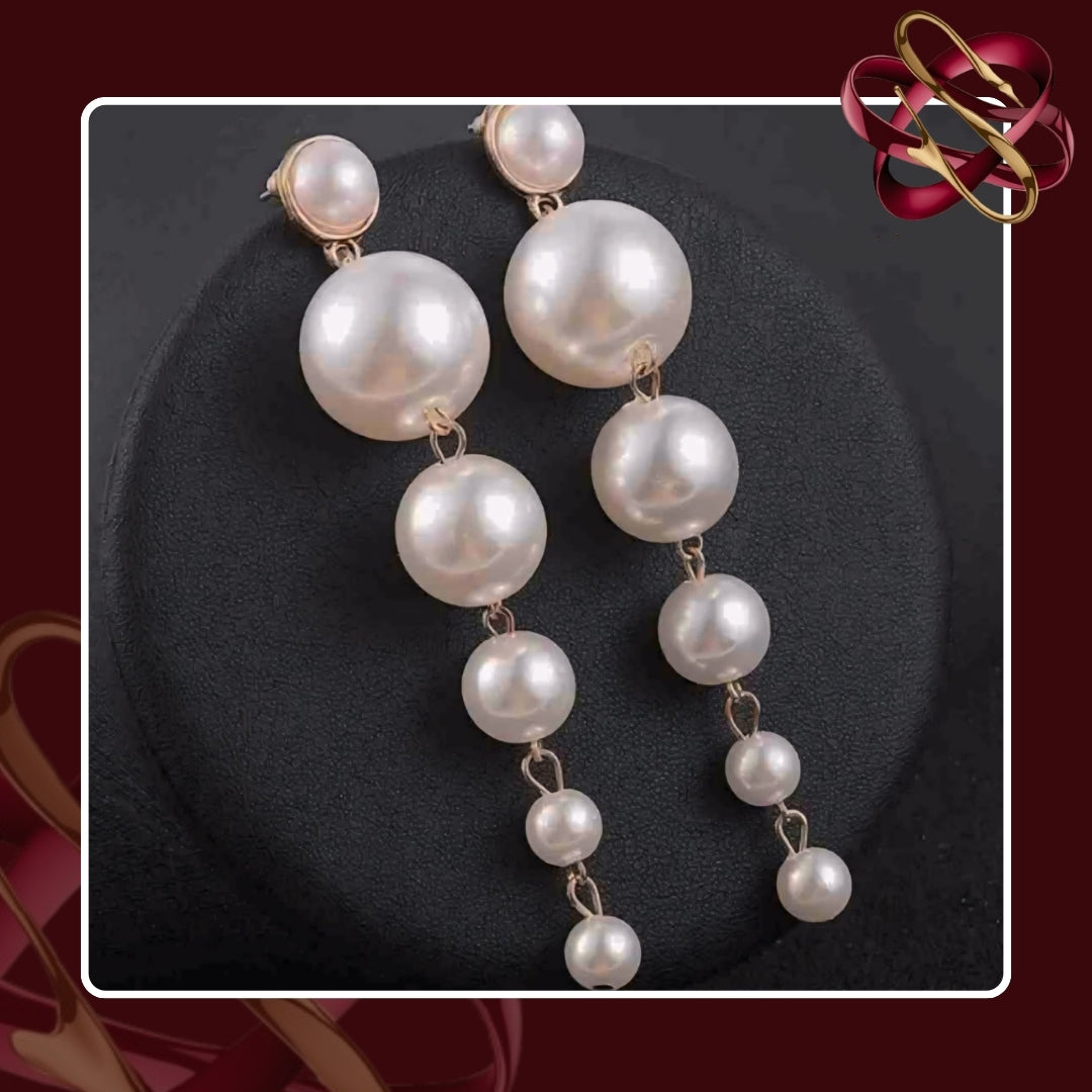 Cascading Pearl Earrings