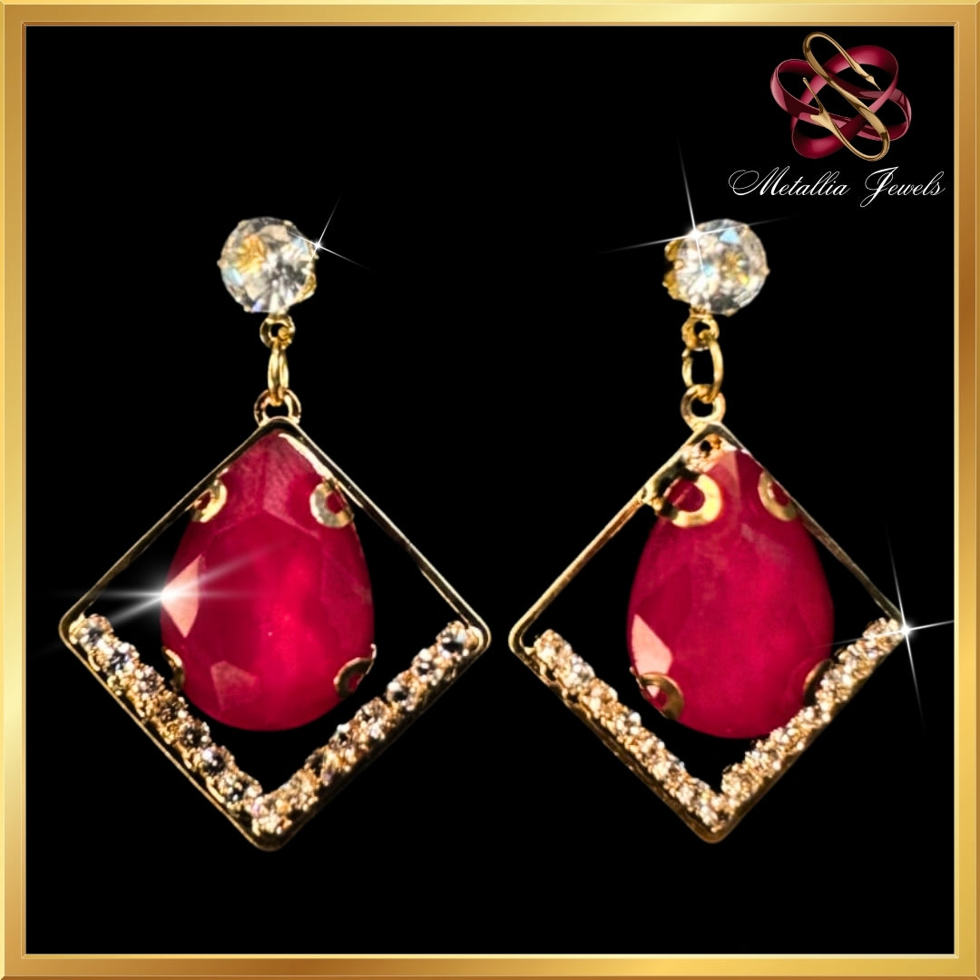 Ruby Radiance Earrings