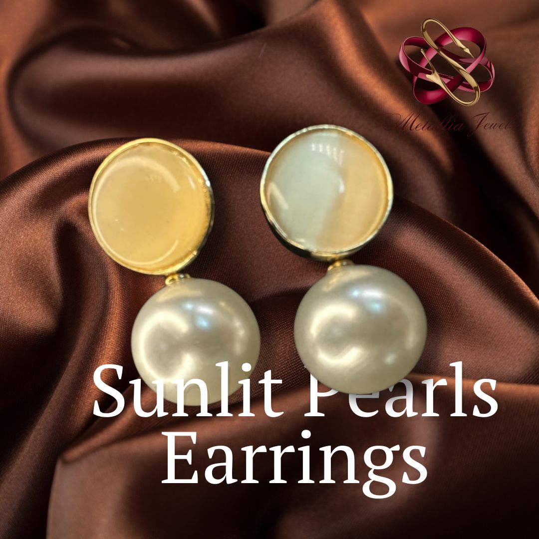 Sunlit Pearls Earrings