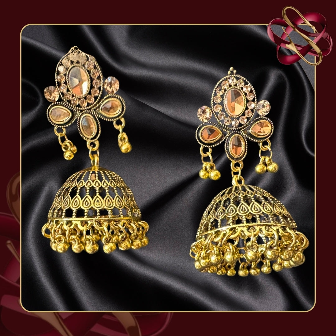 Golden Grace Jhumkas