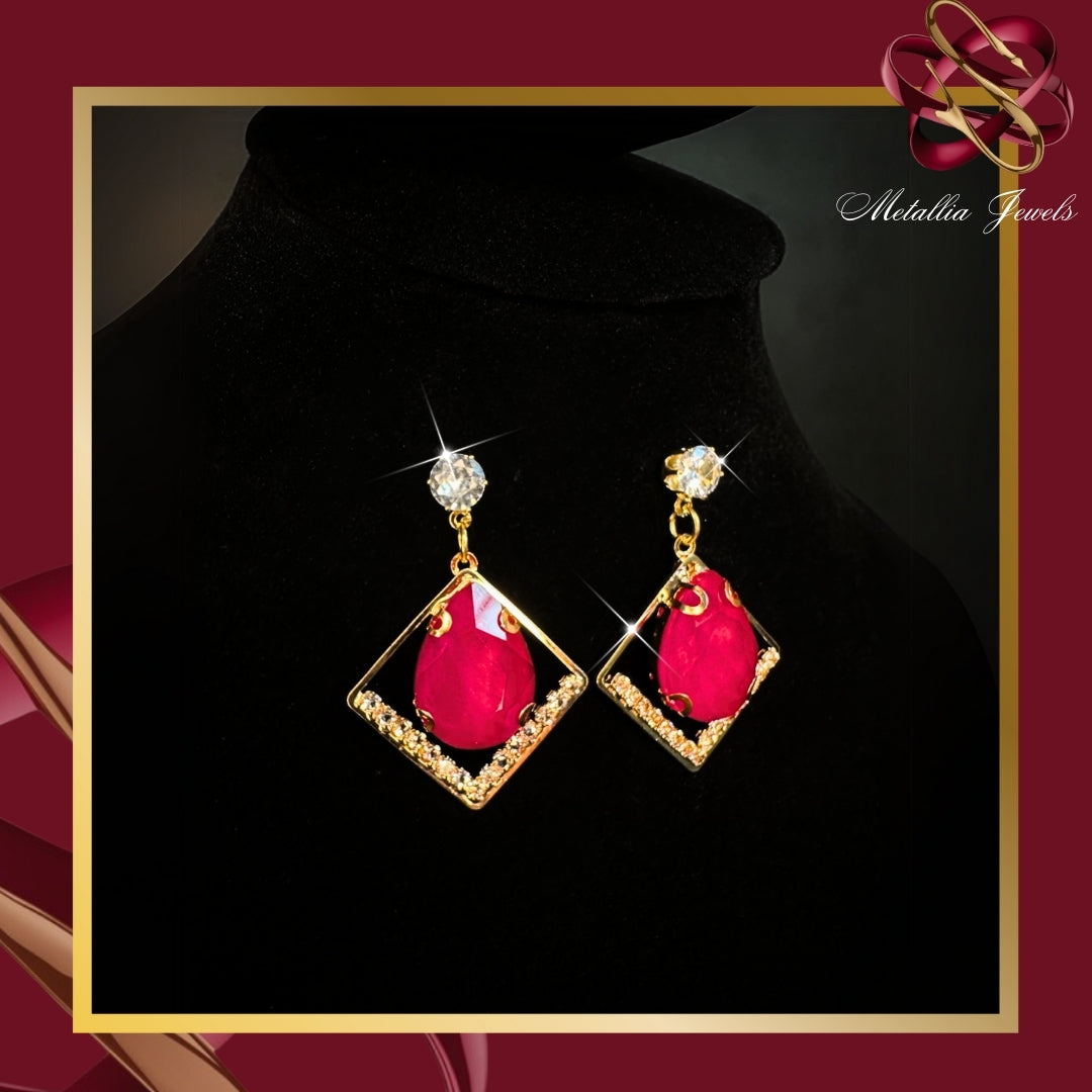 Ruby Radiance Earrings