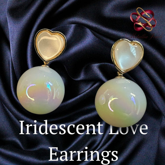 Iridescent Love Earrings