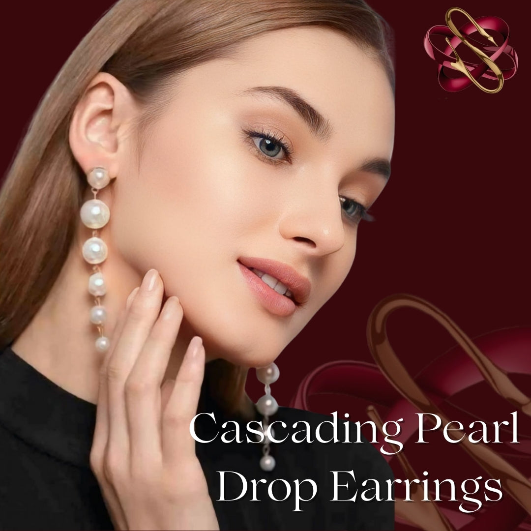 Cascading Pearl Earrings