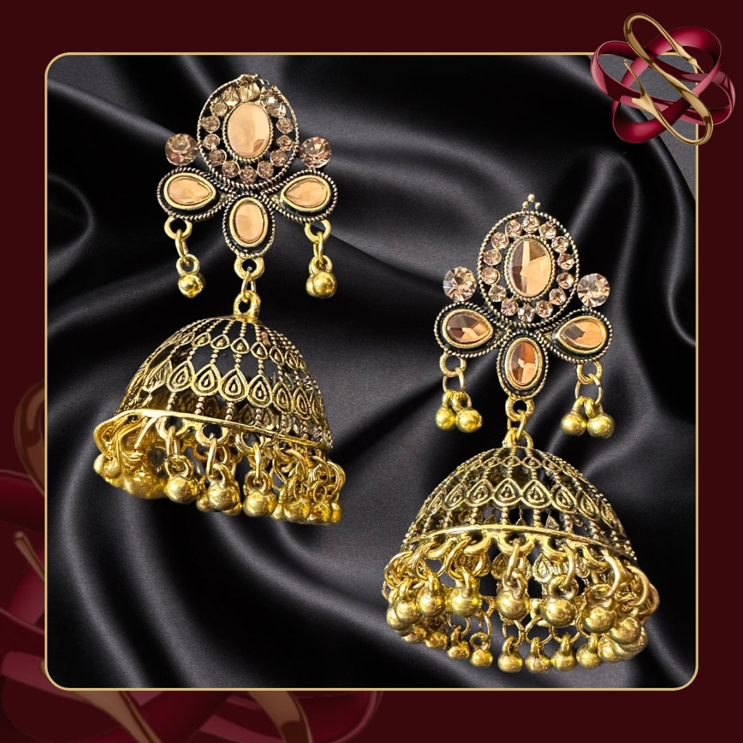 Golden Grace Jhumkas