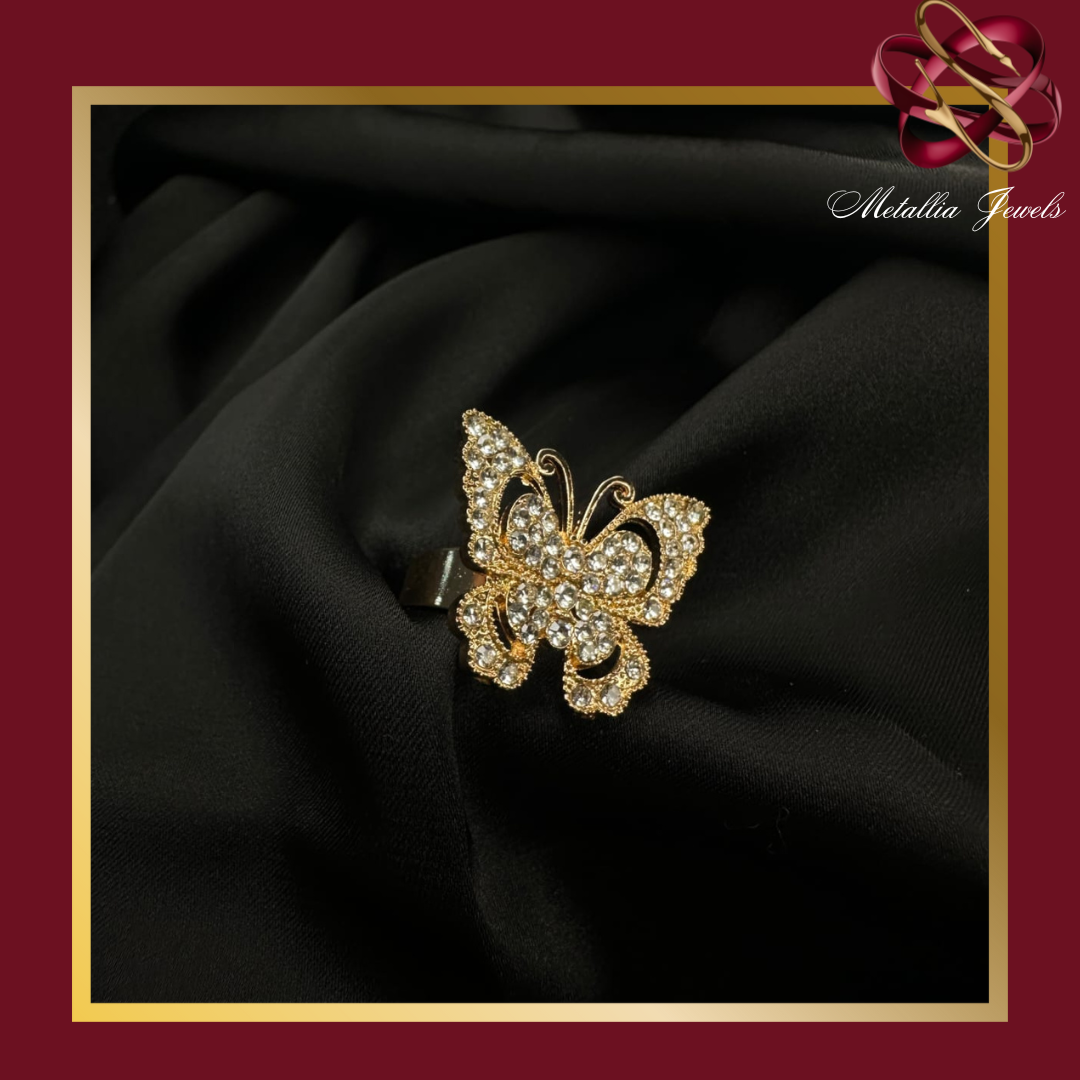 Golden Butterfly Ring