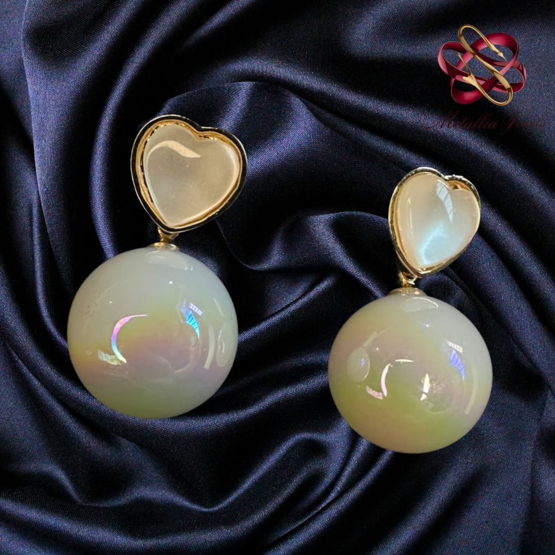 Iridescent Love Earrings