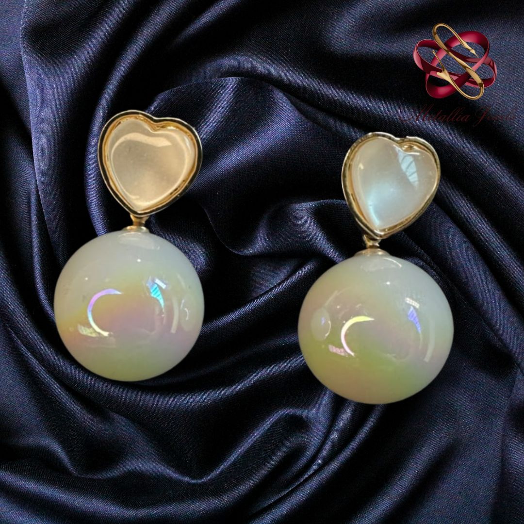 Iridescent Love Earrings