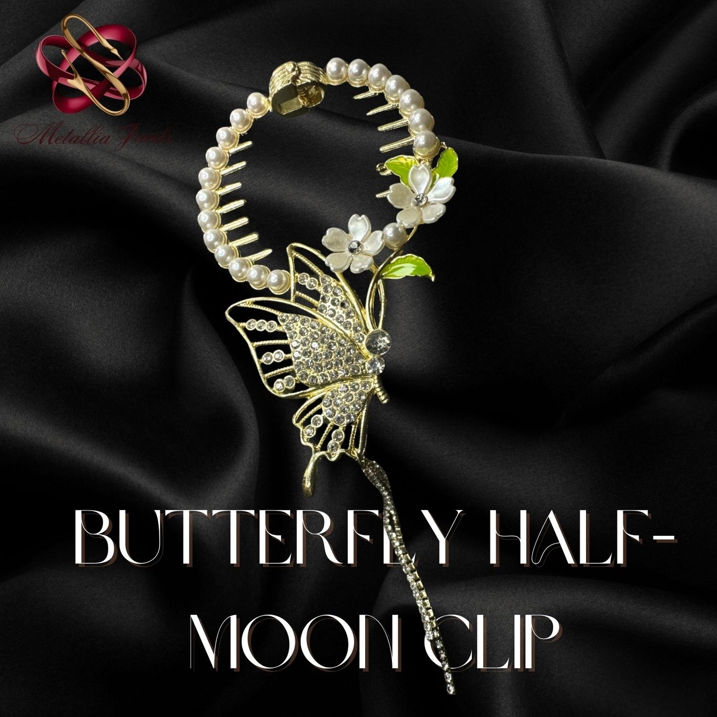 Butterfly Half Moon Clip