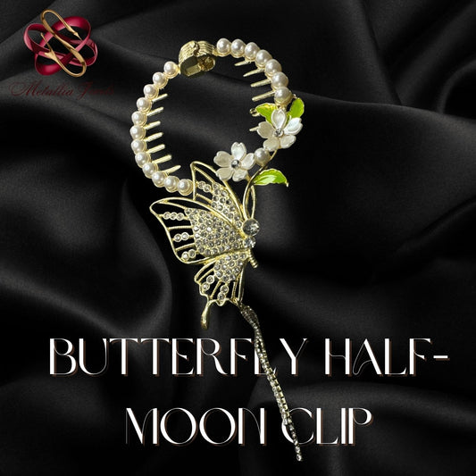Butterfly Half Moon Clip
