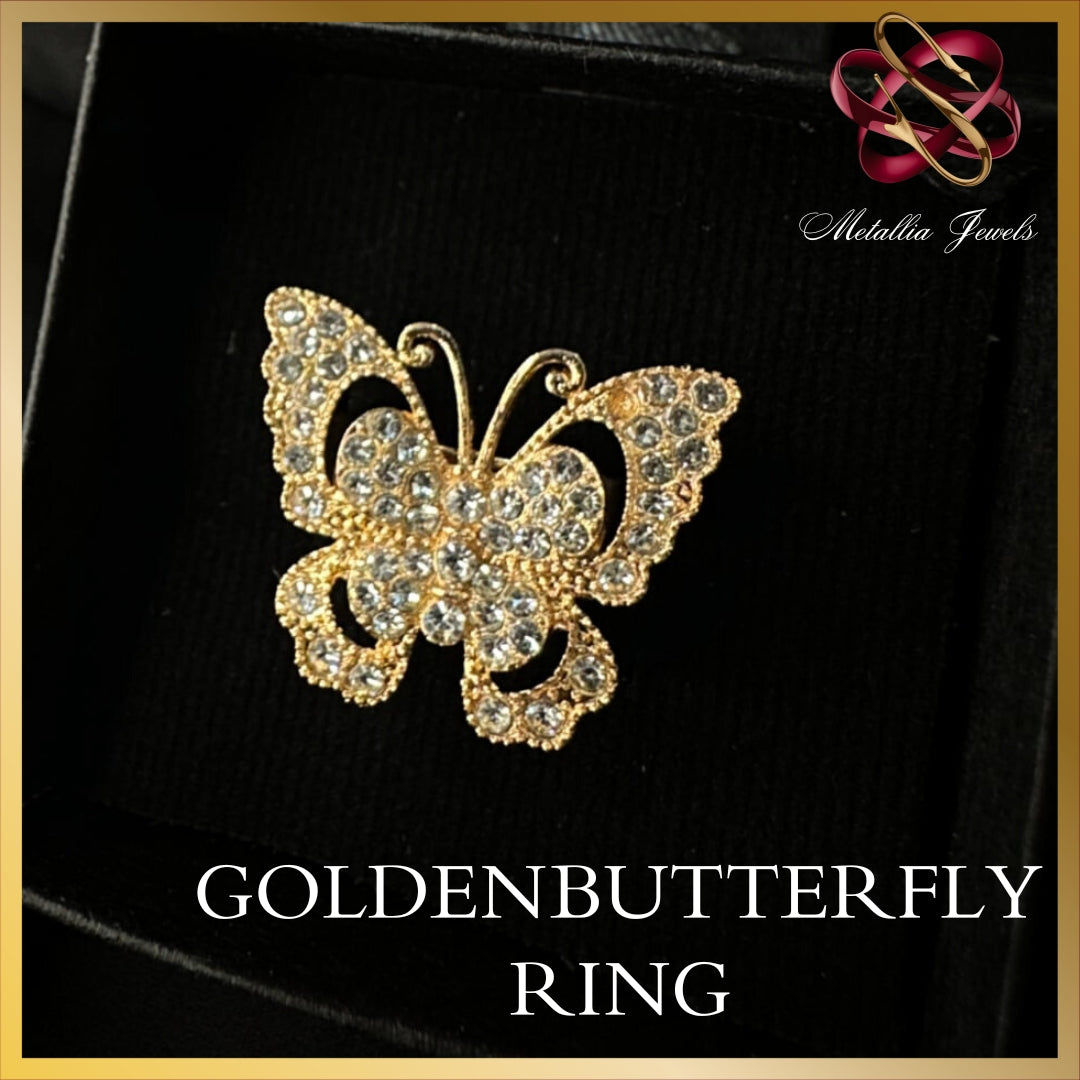 Golden Butterfly Ring